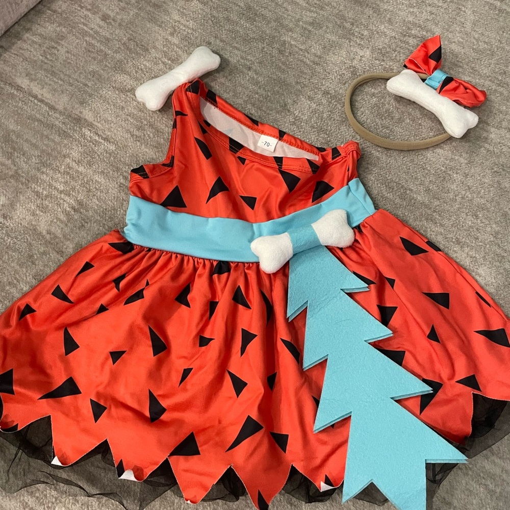 Pebbles Flintstone Halloween costume